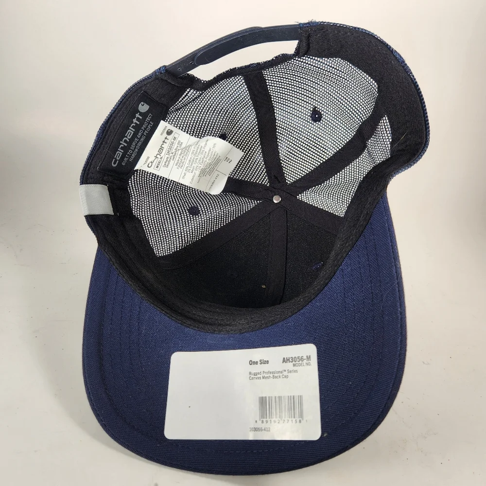 Carhartt Cap Snap Back Force Trucker Mesh Blue NEW - Picture 10 of 11